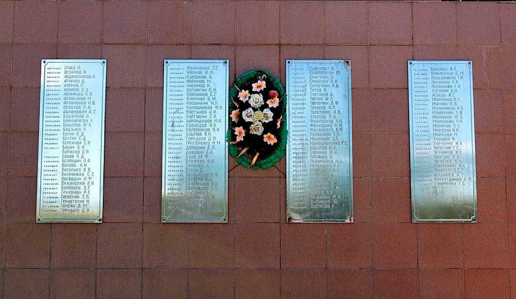 Список погибших советских воинов в г.Белая Калитва Ростовской области